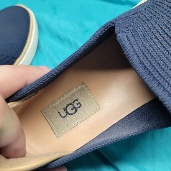 UGG Mens Navy Blue Slip-On Casual Shoes Size 9 - Picture 5 of 7